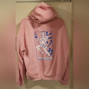 New France Don't call me Jennyfer Hunter Hunter Hisoka Pink Anime hoodie Size M